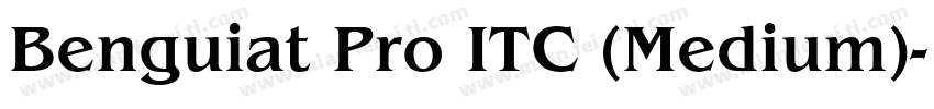 Benguiat Pro ITC (Medium)字体转换